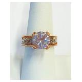 .925 Silver RGP Ring Sz 7