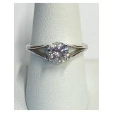 .925 Silver Ring Sz 8   CZ