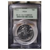 1943 MS64 Walking Liberty Silver Half Dollar