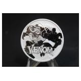 1oz .999 Pure Silver Marvel VENOM Coin