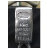 10oz .999 Pure Silver Bar
