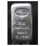 5oz .999 Pure Silver Bar