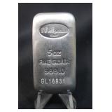 5oz .999 Pure Silver Bar