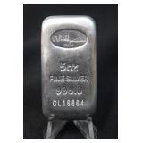 5oz .999 Pure Silver Bar