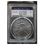 2018-W West Point MS70 Silver Eagle