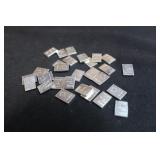 Lot of 28 1gr .999 Pure Silver Bars