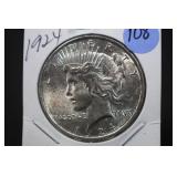 1924 U.S. Silver Peace Dollar