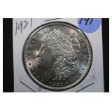 1921 Uncirculated Morgan Silver Dollar