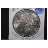 1921 Uncirculated Morgan Silver Dollar