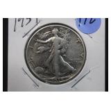 1939 Walking Liberty Silver Half Dollar