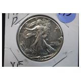 1939-D Walking Liberty Silver Half Dollar
