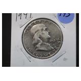 1949 Franklin Silver Half Dollar