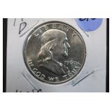 1960-D Franklin Silver Half Dollar