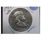 1959-D Franklin Silver Half Dollar