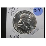 1958-D Franklin Silver Half Dollar