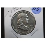 1958 Franklin Silver Half Dollar
