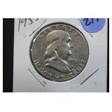1955 Franklin Silver Half Dollar