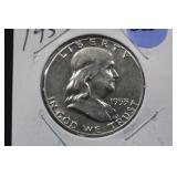 1953 Franklin Silver Half Dollar