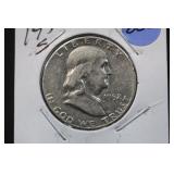 1952-S Franklin Silver Half Dollar