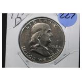 1952-D Franklin Silver Half Dollar