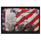 Set of 3 SBA Uncirculated Dollars