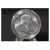 1963-D Uncirculated Franklin Silver Half Dollar