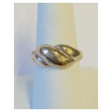 .925 Silver Band Ring Sz 7.5