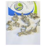 Vintage Rhinestone Earrings - 8 pr.