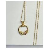 Black Hills Gold Pendant on 20" Chain