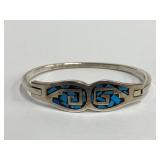 .925 Silver And Turquoise Bracelet