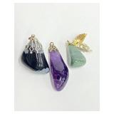 Lot of 3 Stone Pendants