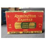 Antique Ammunition Box Remington w/one slug