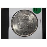1923 Uncirculated Silver U.S. Peace Dollar