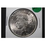 1923 Uncirculated Silver U.S. Peace Dollar