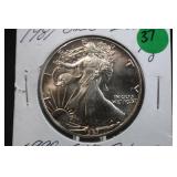 1987 1oz .999 Pure Silver Eagle