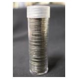 Roll of 1962-P Uncirculated Jefferson Nickels