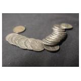 Lot of 20 Silver War Nickels