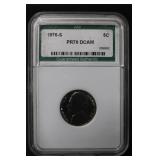 1976-S PR70 Dcam Certified Jefferson Nickel