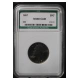 1967 MS68 Cameo Washington Quarter Certified