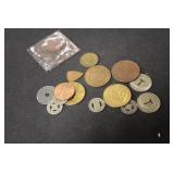 Lot of 15 Vintage Tokens