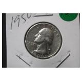 1950 Washington Silver Quarter