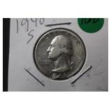 1948-S Washington Silver Quarter