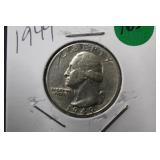 1949 Washington Silver Quarter