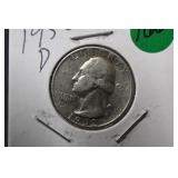 1952-D Washington Silver Quarter