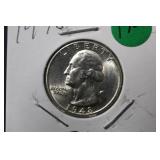 1948 Uncirculated Washington Silver Quarter