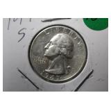 1947-S Washington Silver Quarter