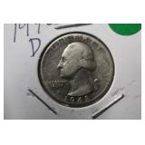 1948-D Washington Silver Quarter