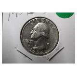 1954 Washington Silver Quarter