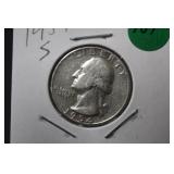 1954-S Washington Silver Quarter