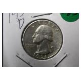 1956-D Washington Silver Quarter